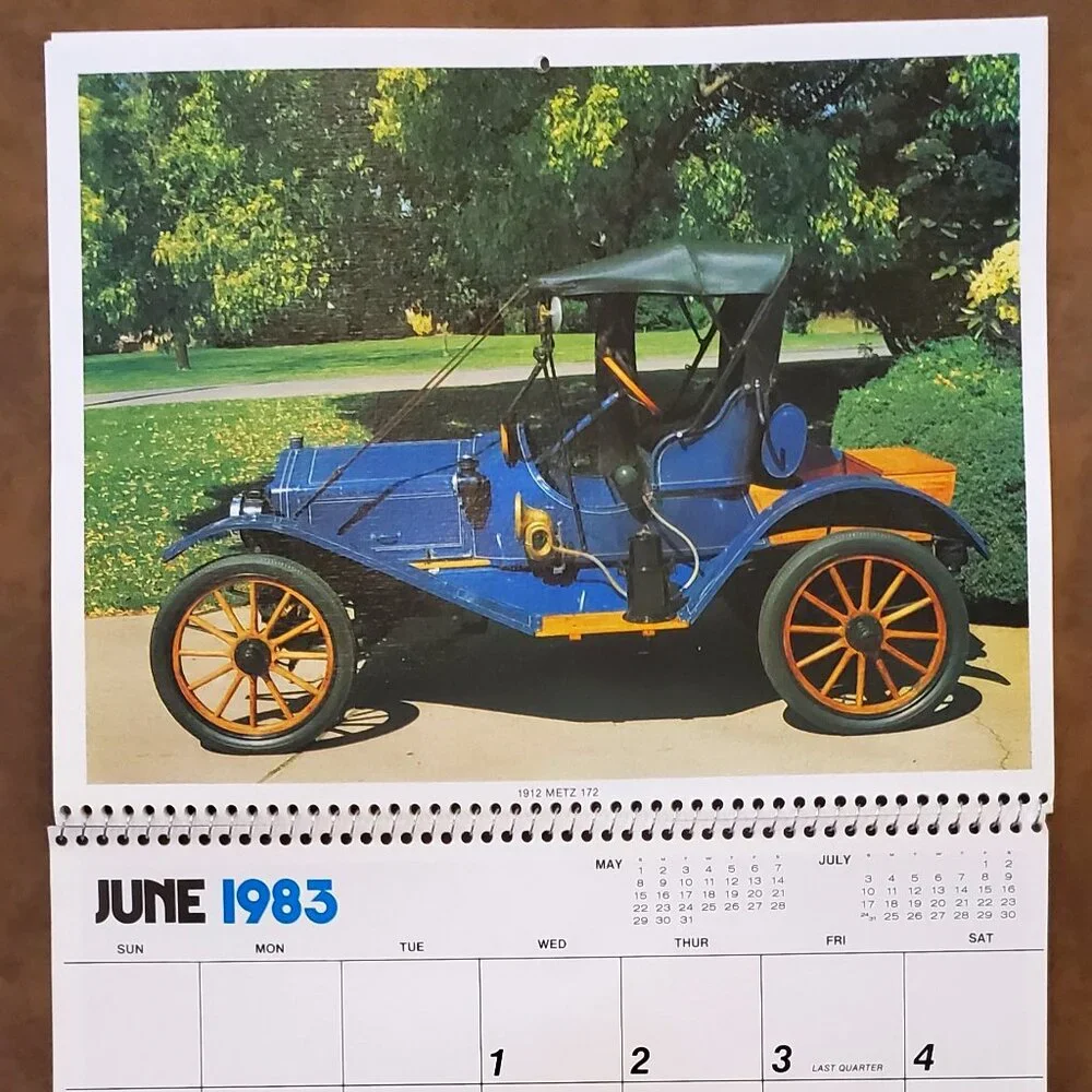 1983 Kings of the Highway Vintage Car Calendar - Advertising Auto Paradise AZ